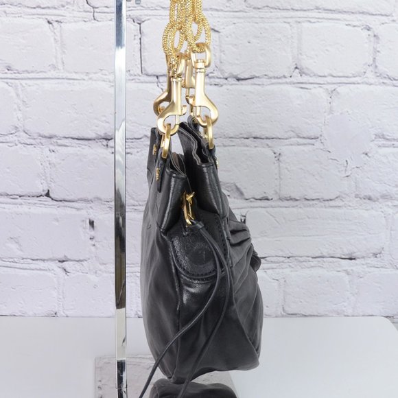 ALEXIS HUDSON Black & Gold Chain Shoulder Bag … - Picture 4 of 15